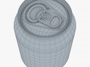 Aluminum Stubby Can 250ml v 2 3D Model