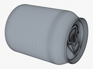Aluminum Stubby Can 250ml v 2 3D Model