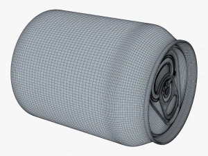 Aluminum Stubby Can 250ml v 2 3D Model