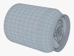 Aluminum Stubby Can 250ml v 2 3D Model