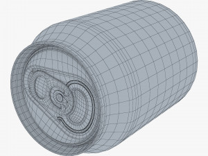 Aluminum Stubby Can 250ml v 2 3D Model