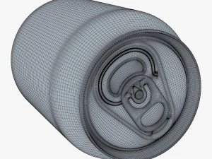 Aluminum Stubby Can 250ml v 2 3D Model