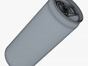 Aluminum Sleek Can 330ml v 2 3D Model