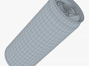 Aluminum Sleek Can 330ml v 2 3D Model