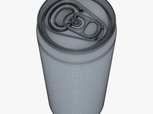 Aluminum Sleek Can 330ml v 2 3D Model