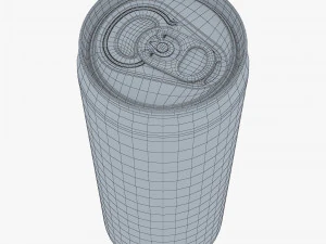 Aluminum Sleek Can 330ml v 2 3D Model