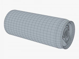 Aluminum Sleek Can 330ml v 2 3D Model