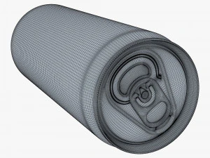 Aluminum Sleek Can 330ml v 2 3D Model
