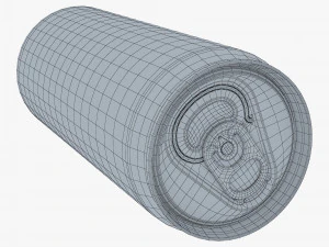 Aluminum Sleek Can 330ml v 2 3D Model