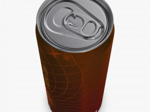 Aluminum Sleek Can 330ml v 2 3D Model