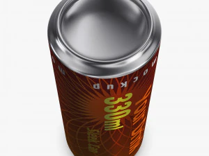 Aluminum Sleek Can 330ml v 2 3D Model