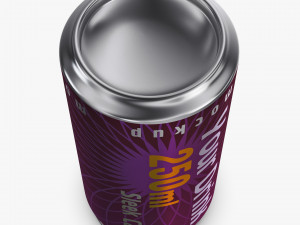Aluminum Sleek Can 250ml v 2 3D Модель