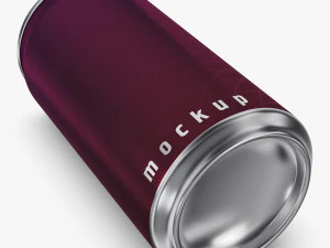 Aluminum Sleek Can 250ml v 2 3D Model