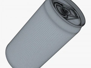 Aluminum Sleek Can 250ml v 2 3D Model