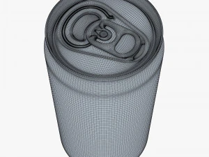 Aluminum Sleek Can 250ml v 2 3D Model
