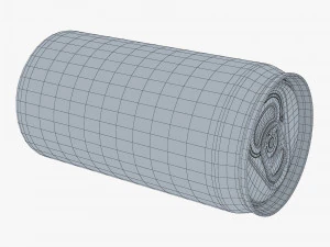 Aluminum Sleek Can 250ml v 2 3D Model