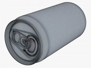 Aluminum Sleek Can 250ml v 2 3D Model
