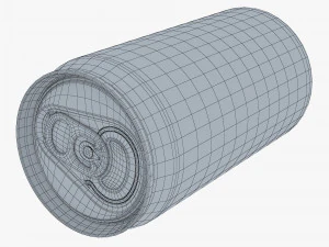 Aluminum Sleek Can 250ml v 2 3D Model