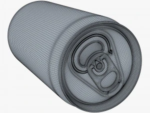 Aluminum Sleek Can 250ml v 2 3D Model