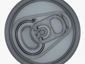 Aluminum Sleek Can 250ml v 2 3D Model