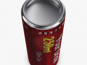 Aluminum Slim Can 250ml v 2 3D Model