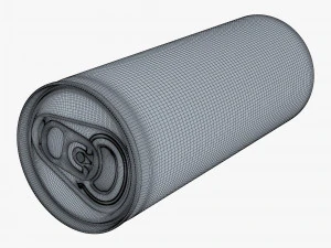 Aluminum Slim Can 250ml v 2 3D Model
