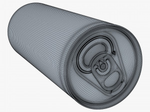 Aluminum Slim Can 250ml v 2 3D Модель
