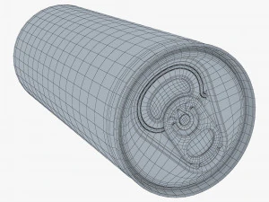 Aluminum Slim Can 250ml v 2 3D Model