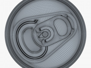 Aluminum Slim Can 250ml v 2 3D Модель