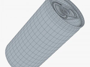 Aluminum Slim Can 180ml v 2 3D Model