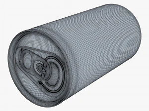 Aluminum Slim Can 180ml v 2 3D Model