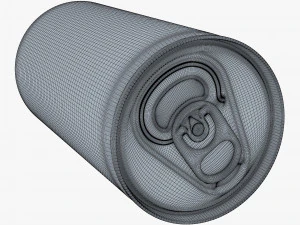 Aluminum Slim Can 180ml v 2 3D Model