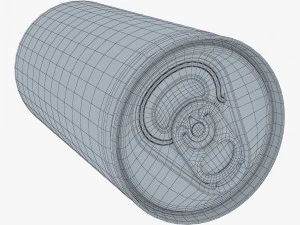 Aluminum Slim Can 180ml v 2 3D Model