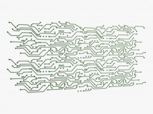 Wz&oacute;r płytki elektronicznej M 1 Model 3D