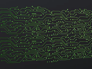 Padr&atilde;o de placa de circuito eletr&ocirc;nico M 1 Modelo 3D