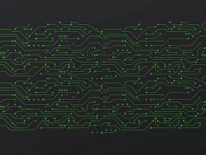 Padr&atilde;o de placa de circuito eletr&ocirc;nico M 1 Modelo 3D