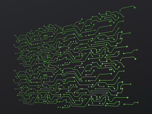 Electronic Circuit Board Pattern M 1 3D Модель