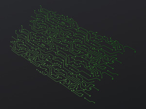 Electronic Circuit Board Pattern M 1 3D Модель