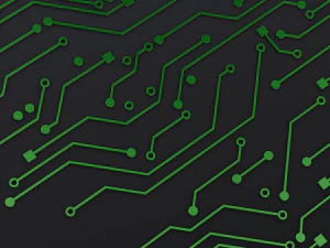 Padr&atilde;o de placa de circuito eletr&ocirc;nico M 1 Modelo 3D