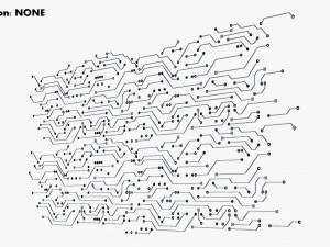 Padr&atilde;o de placa de circuito eletr&ocirc;nico M 1 Modelo 3D