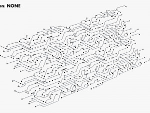 Electronic Circuit Board Pattern M 1 3D Модель