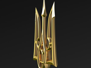 Stylized Ukrainian Tryzub M 3 Modello 3D