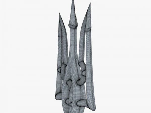 Stylized Ukrainian Tryzub M 3 3D Model