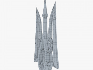 Stylized Ukrainian Tryzub M 3 Modello 3D