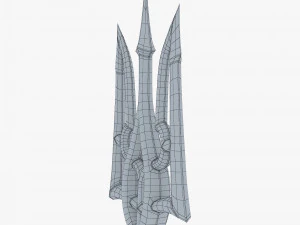 Stylized Ukrainian Tryzub M 3 3D Model