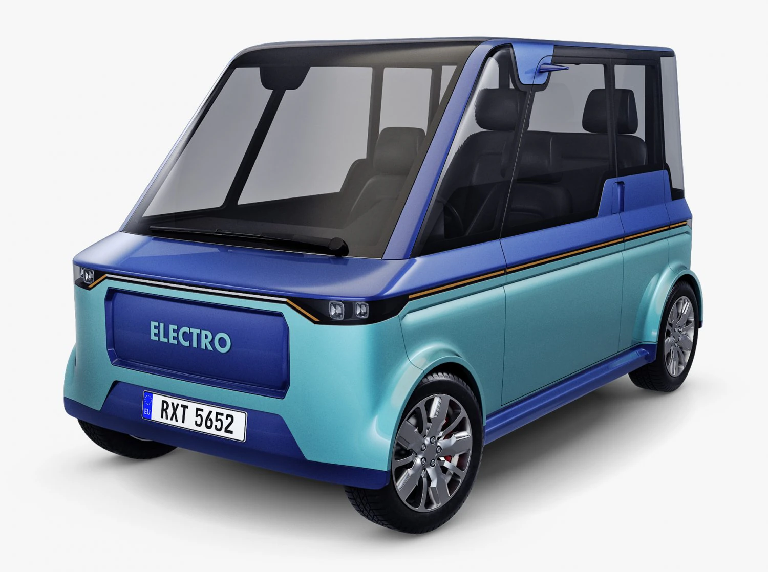 Carro urbano compacto gen&eacute;rico v 2 Modelo 3D .c4d .max .obj .3ds .fbx .stl .blend 