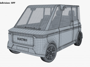 Generic Compact City Car v 2 3D मॉडल