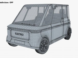 Carro urbano compacto gen&eacute;rico v 2 Modelo 3D
