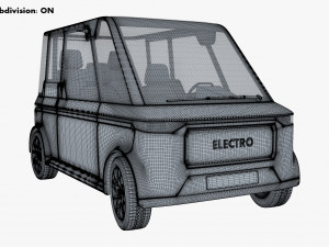 Generic Compact City Car v 2 3D मॉडल