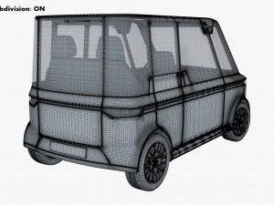 Generic Compact City Car v 2 3D मॉडल